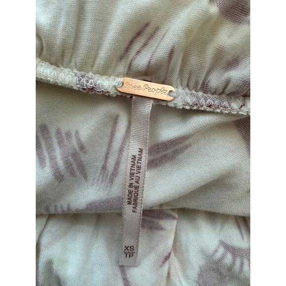 New ~ FREE PEOPLE ~ Daria Open Back Front Slit Maxi Dress Size XS Floral - Picture 9 of 10